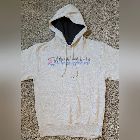 champion shop hooded pullover sweatshirt, unisex, size youth XLG/ adult sm, gray - Picture 2 of 8